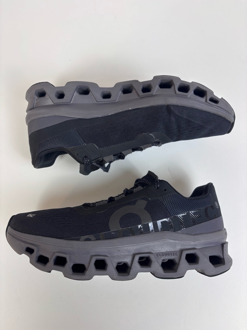 On Running Cloudmonster Shoes Women's Athletic Running Sneakers Black Size 10 - Picture 10 of 14